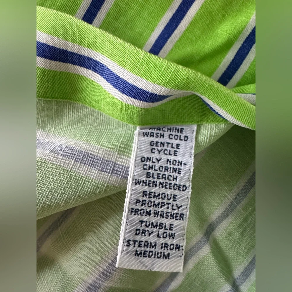 Ralph Lauren Custom Fit Silk & Linen Custom Fit Button Down XL Extra Large - Picture 8 of 9